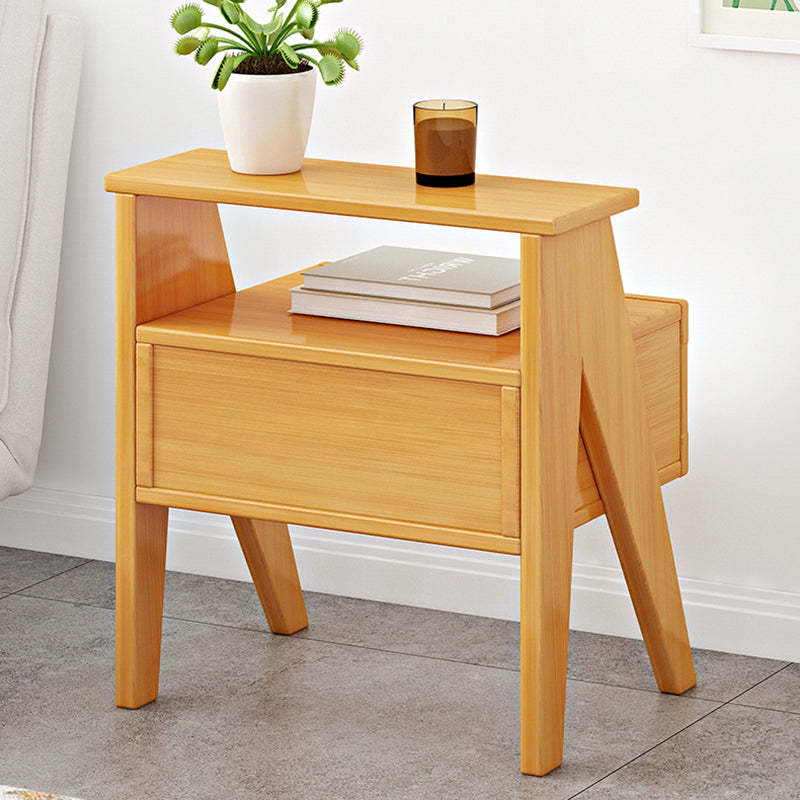 Minimalist Nan Bamboo 1-Drawer Nightstand