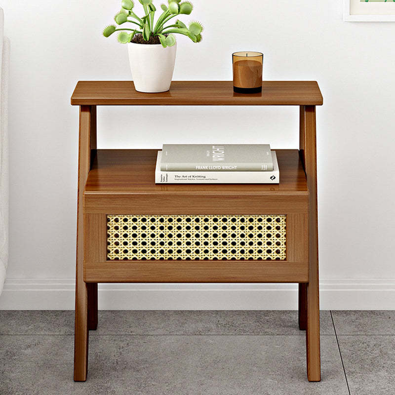 Minimalist Nan Bamboo 1-Drawer Nightstand