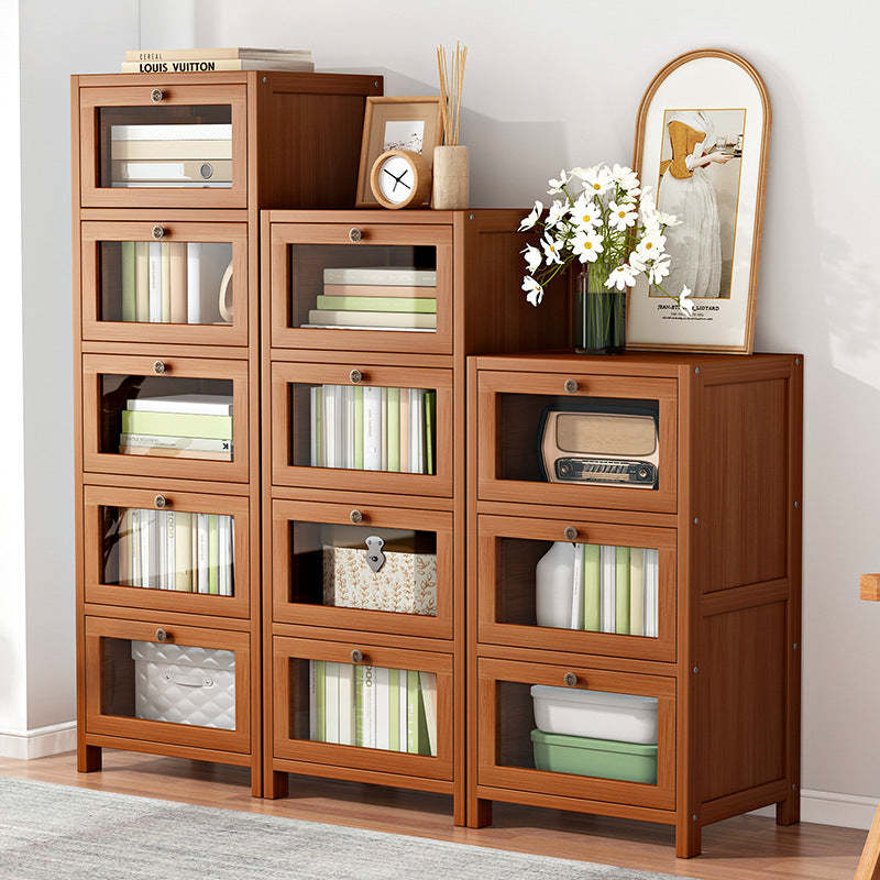 Minimalist Nan Bamboo Acrylic 3/4/5-Drawer Nightstand — 4