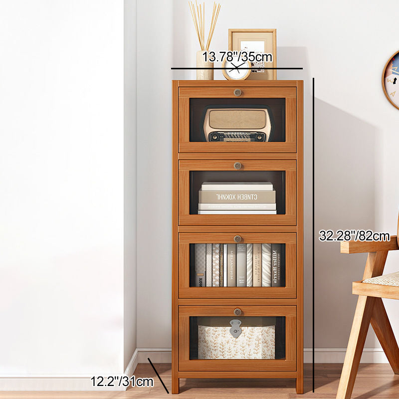 Minimalist Nan Bamboo Acrylic 3/4/5-Drawer Nightstand