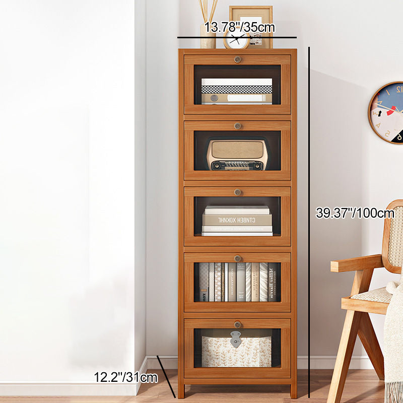 Minimalist Nan Bamboo Acrylic 3/4/5-Drawer Nightstand