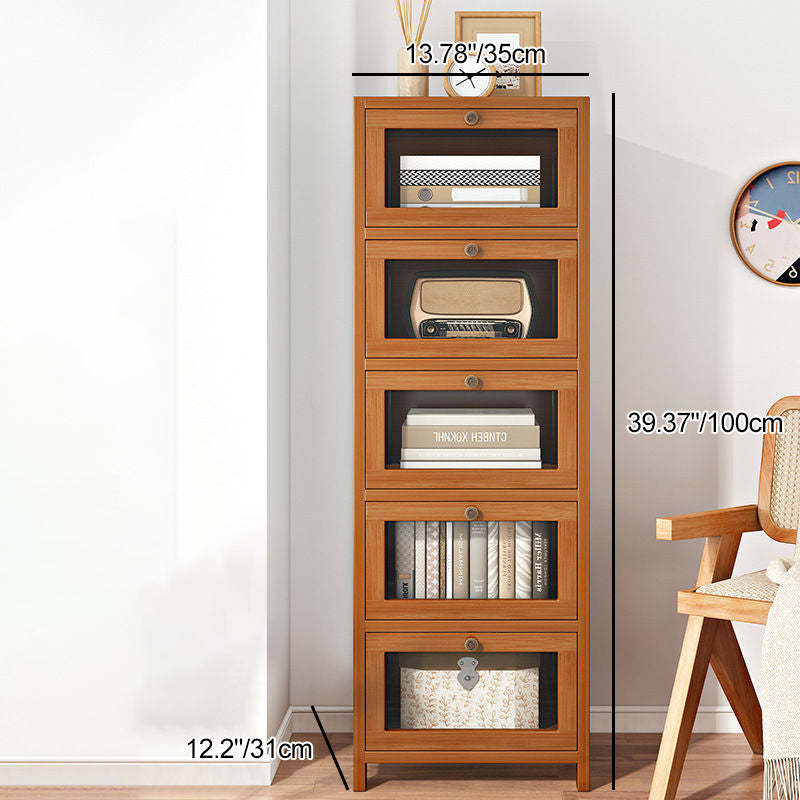 Minimalist Nan Bamboo Acrylic 3/4/5-Drawer Nightstand