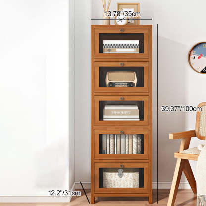 Minimalist Nan Bamboo Acrylic 3/4/5-Drawer Nightstand
