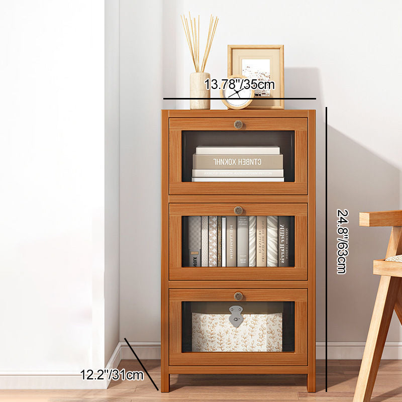 Minimalist Nan Bamboo Acrylic 3/4/5-Drawer Nightstand