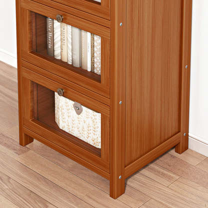 Minimalist Nan Bamboo Acrylic 3/4/5-Drawer Nightstand