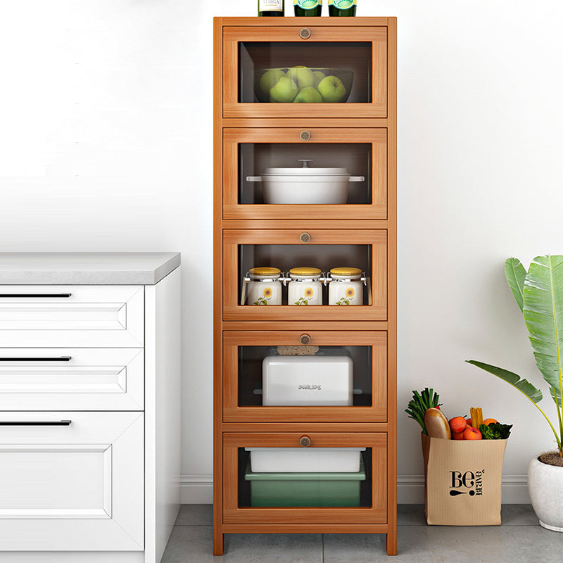 Minimalist Nan Bamboo Acrylic 3/4/5-Drawer Nightstand