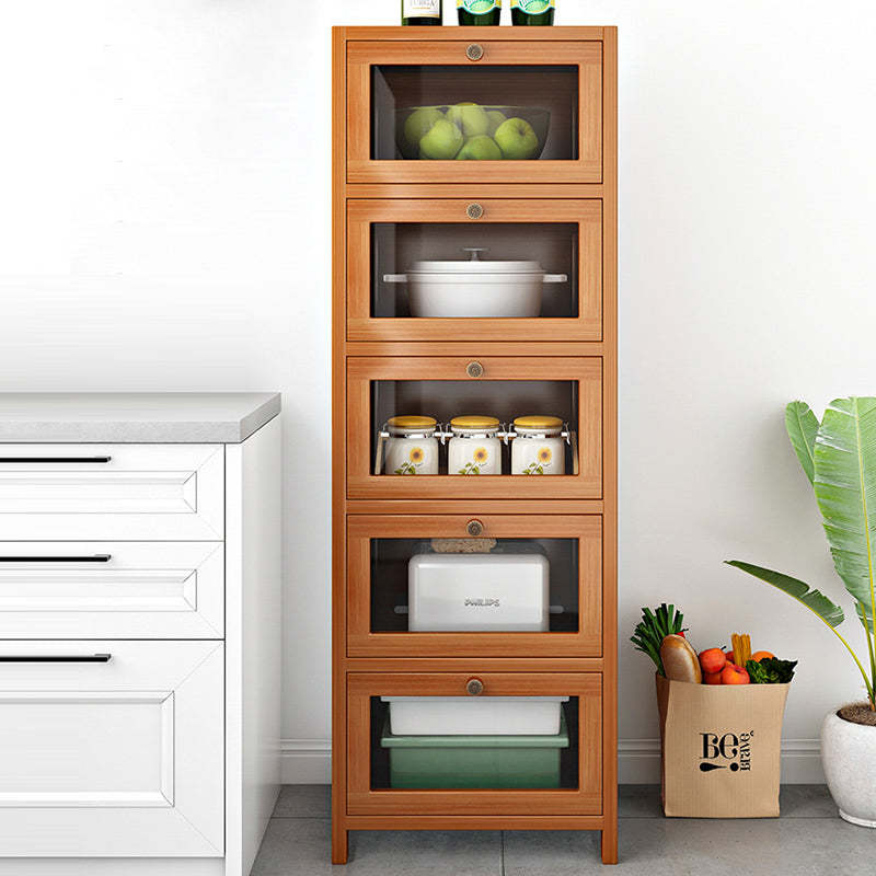 Minimalist Nan Bamboo Acrylic 3/4/5-Drawer Nightstand