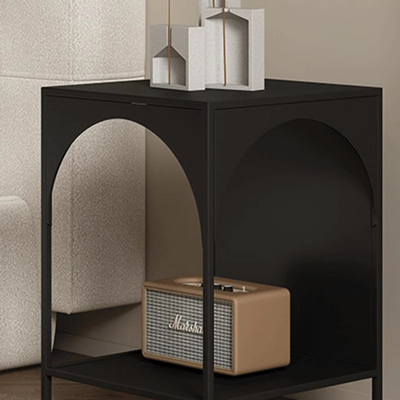 Minimalist Arch Iron 2-Tier End Table