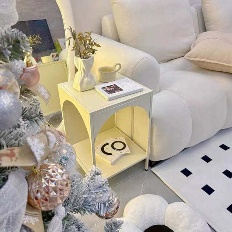 Minimalist Arch Iron 2-Tier End Table