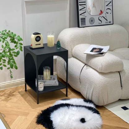 Minimalist Arch Iron 2-Tier End Table