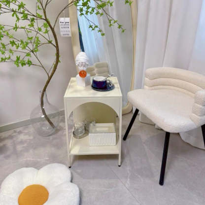 Minimalist Arch Iron 2-Tier End Table