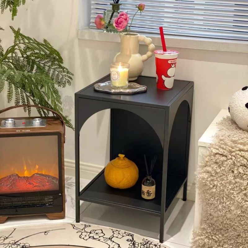Minimalist Arch Iron 2-Tier End Table