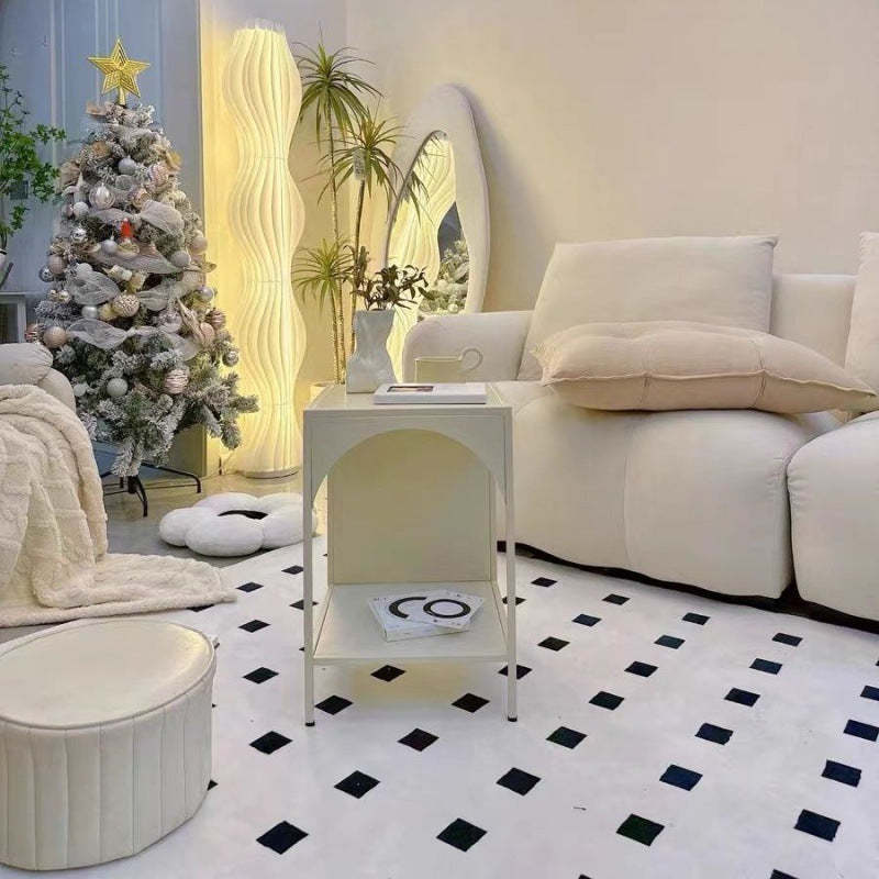 Minimalist Arch Iron 2-Tier End Table