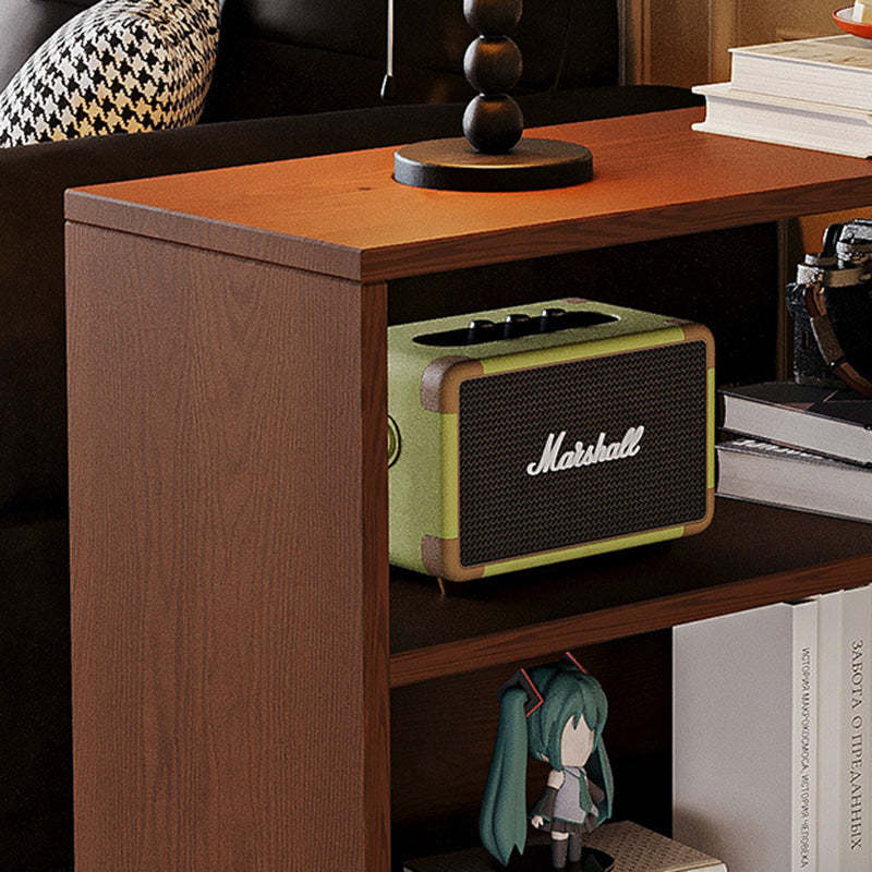 Vintage Solid Wood Faux Panel End Table