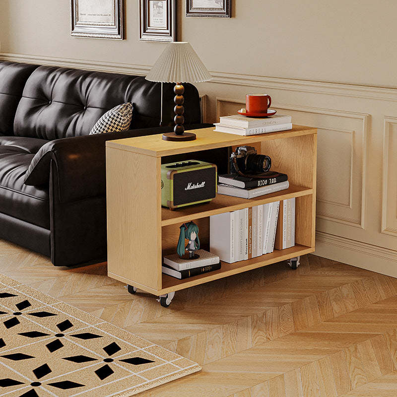 Vintage Solid Wood Faux Panel End Table — Wood Color