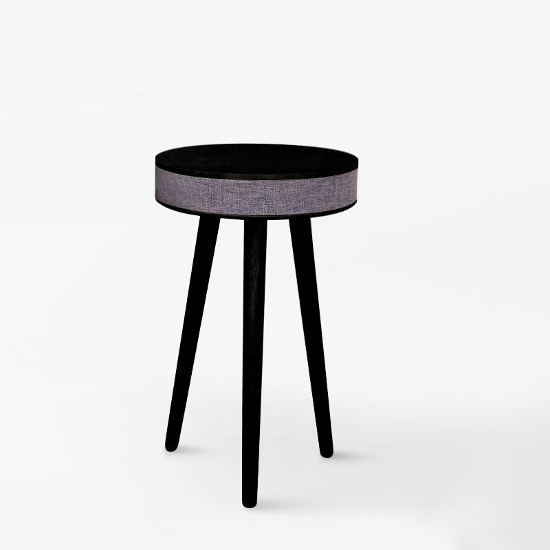Minimalist Bluetooth Audio Wood End Table