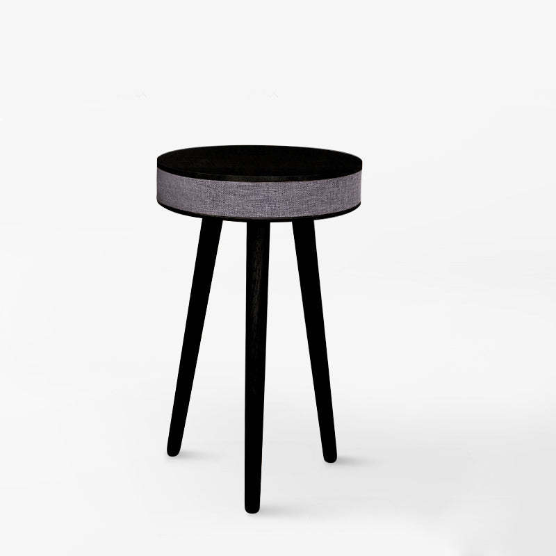 Minimalist Bluetooth Audio Wood End Table