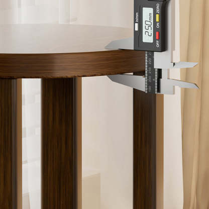Minimalist Round Rubber Wood Multifunctional Stool End Table