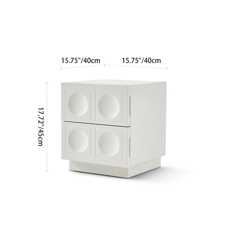 Minimalist Concave 2-Drawer Nightstand