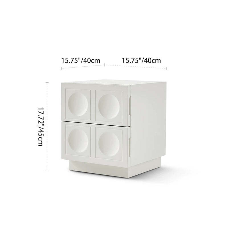 Minimalist Concave 2-Drawer Nightstand