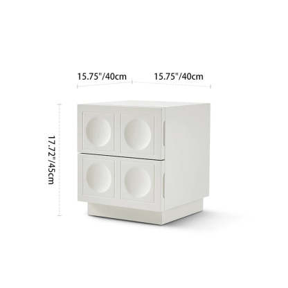 Minimalist Concave 2-Drawer Nightstand