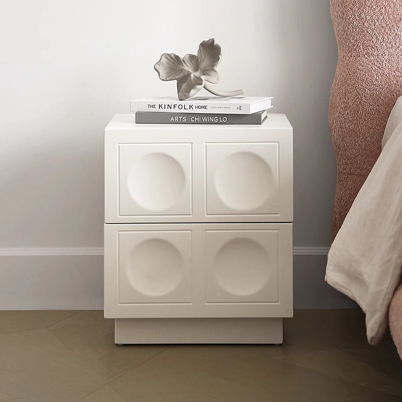 Minimalist Concave 2-Drawer Nightstand