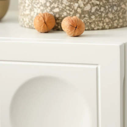 Minimalist Concave 2-Drawer Nightstand