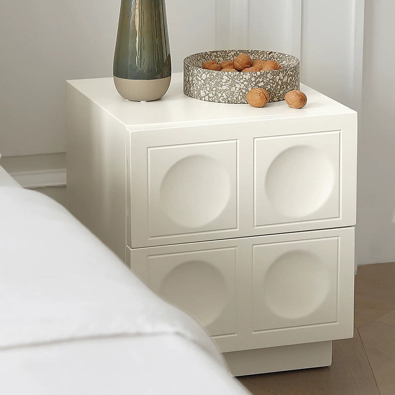 Minimalist Concave 2-Drawer Nightstand