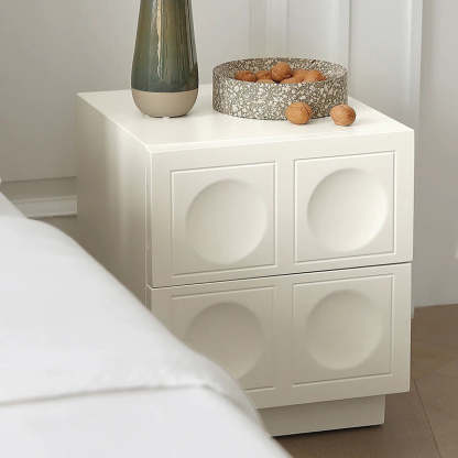 Minimalist Concave 2-Drawer Nightstand