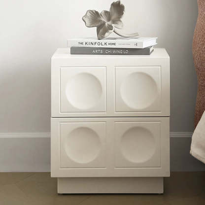Minimalist Concave 2-Drawer Nightstand