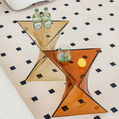 Irregular Geometric End Table