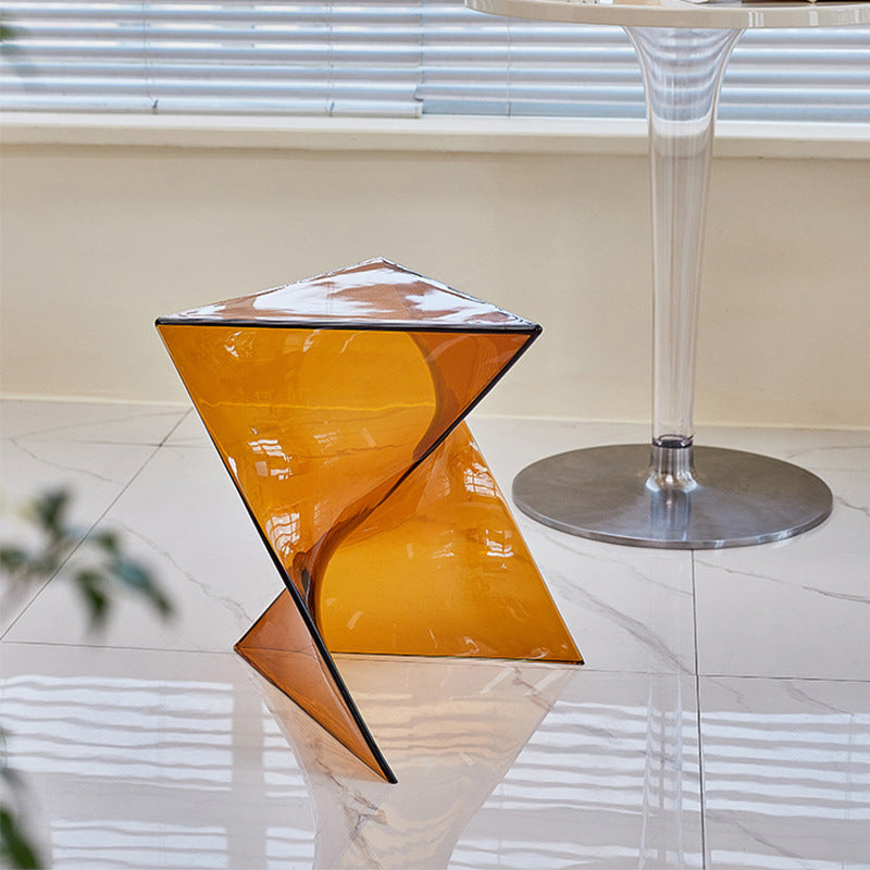 Irregular Geometric End Table