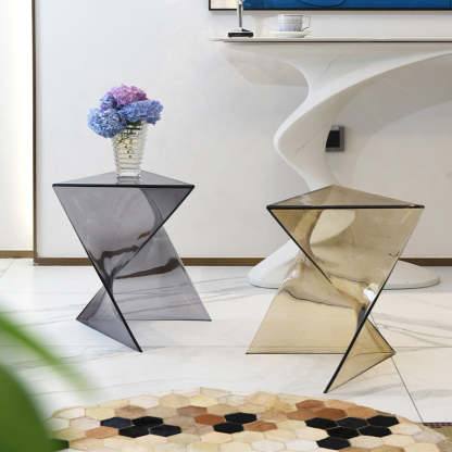 Irregular Geometric End Table