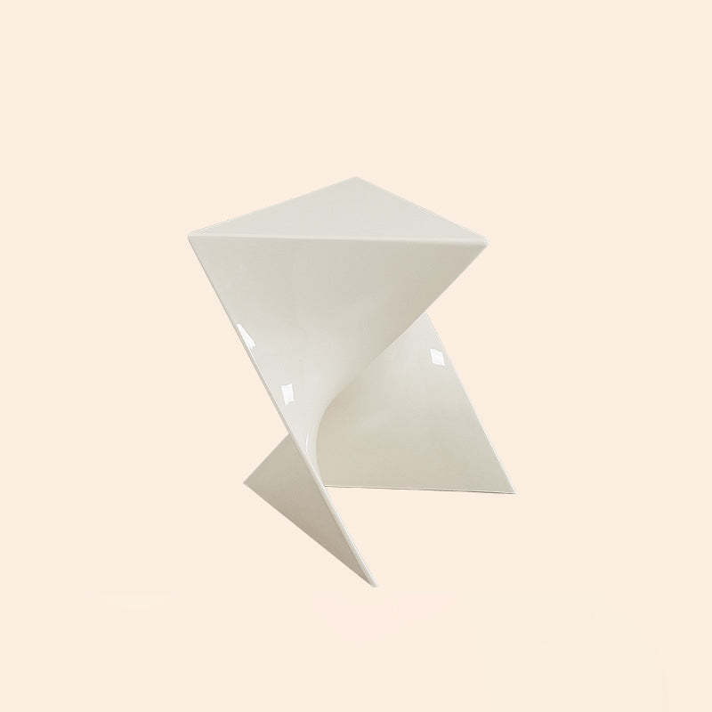 Irregular Geometric End Table — Amber