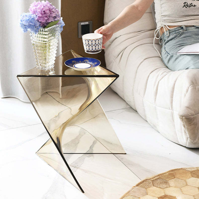 Irregular Geometric End Table