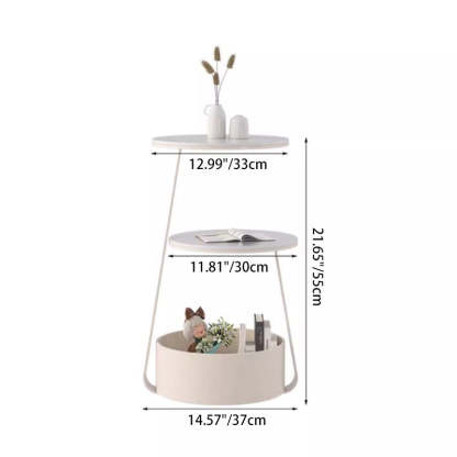 Cream Cloud Rock Slab Iron Coffee Table
