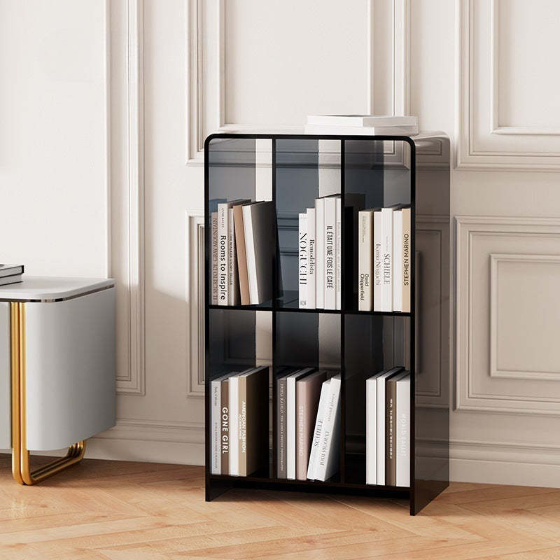 Minimalist Acrylic 2-Tier Bookshelf — Blue