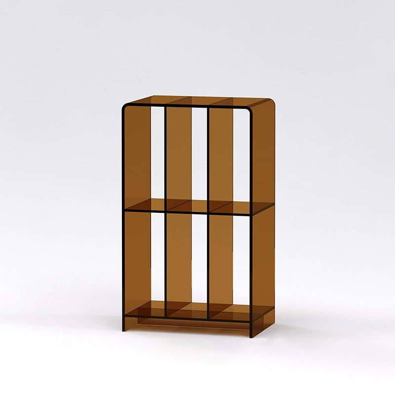 Minimalist Acrylic 2-Tier Bookshelf