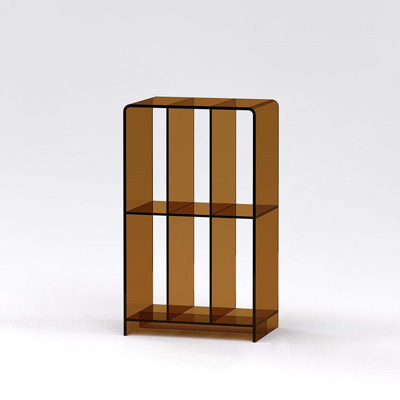 Minimalist Acrylic 2-Tier Bookshelf