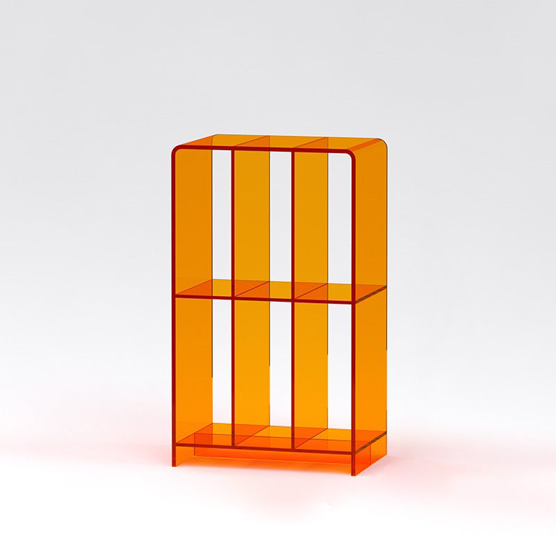 Minimalist Acrylic 2-Tier Bookshelf