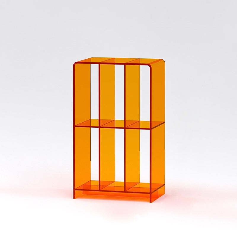 Minimalist Acrylic 2-Tier Bookshelf