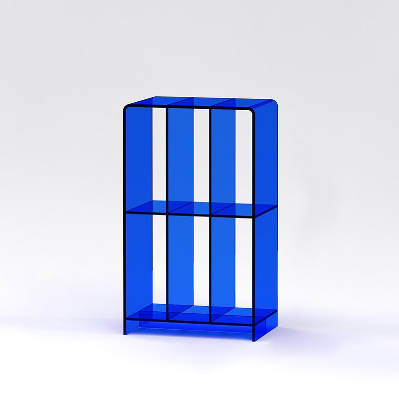 Minimalist Acrylic 2-Tier Bookshelf