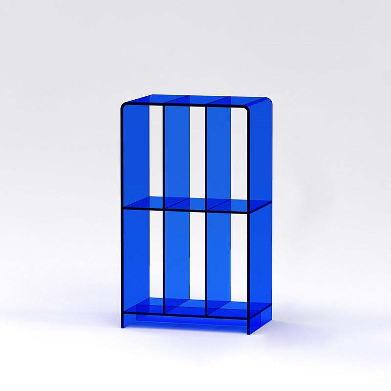Minimalist Acrylic 2-Tier Bookshelf