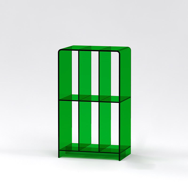Minimalist Acrylic 2-Tier Bookshelf