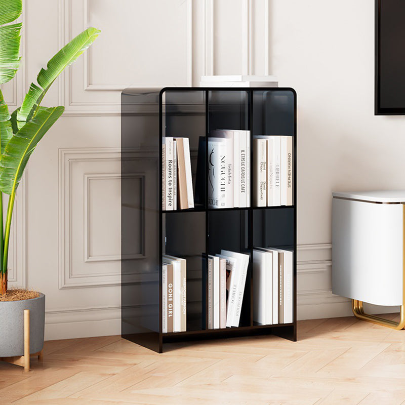 Minimalist Acrylic 2-Tier Bookshelf — Teal