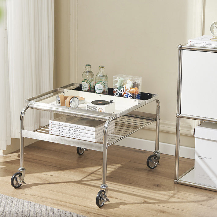 Nordic Steel 2-Tier End Table
