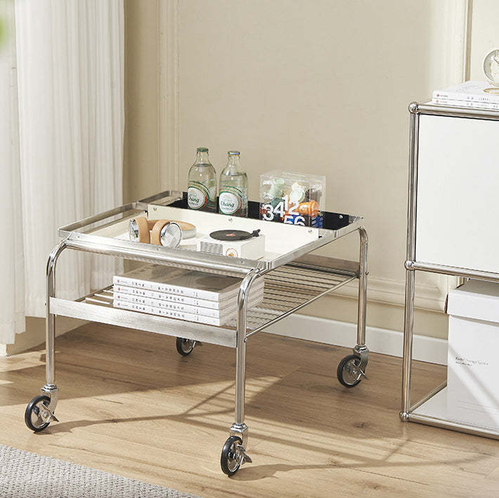 Nordic Steel 2-Tier End Table