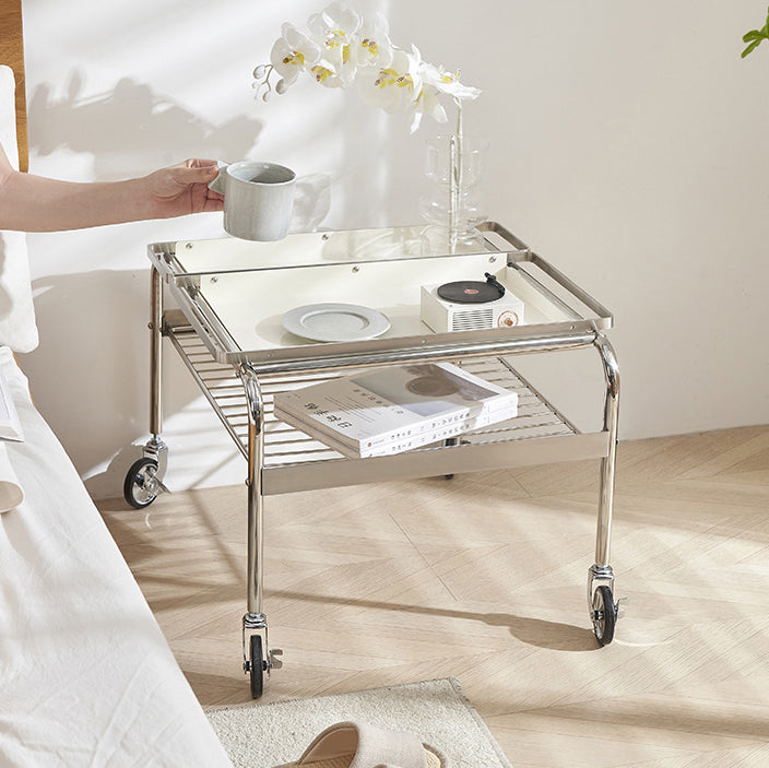 Nordic Steel 2-Tier End Table