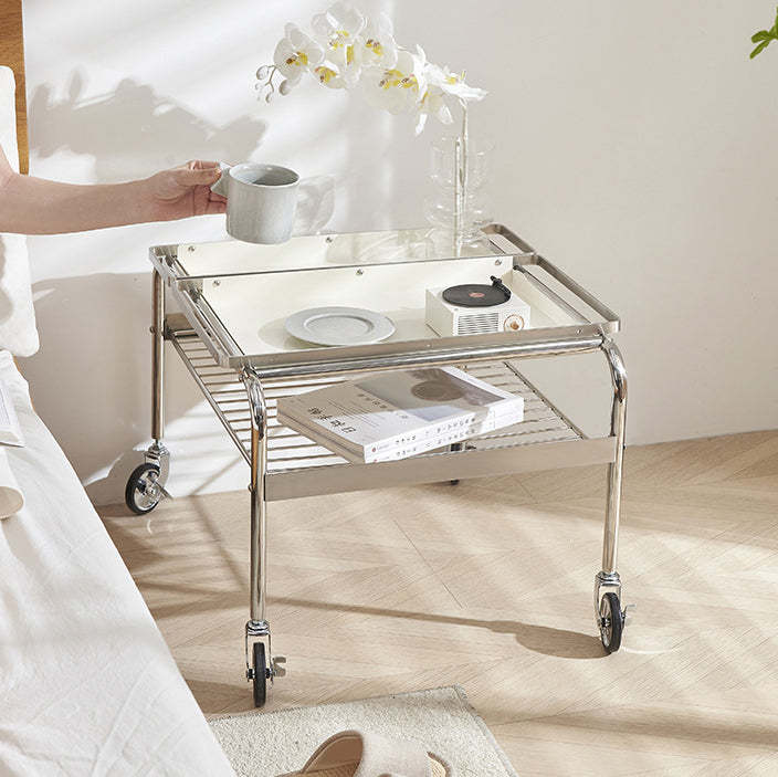 Nordic Steel 2-Tier End Table
