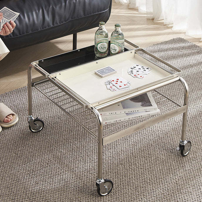 Nordic Steel 2-Tier End Table